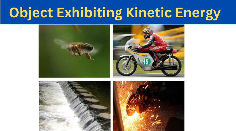 Which of These is Exhibiting Kinetic Energy? Moving cars: Cars, trains, and airplanes are prime examples of objects exhibiting kinetic power.